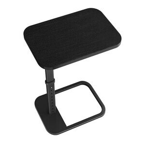 Kitstorack TV Tray Table, Adjustable Height & Rounded Metal Corners, Snack Table